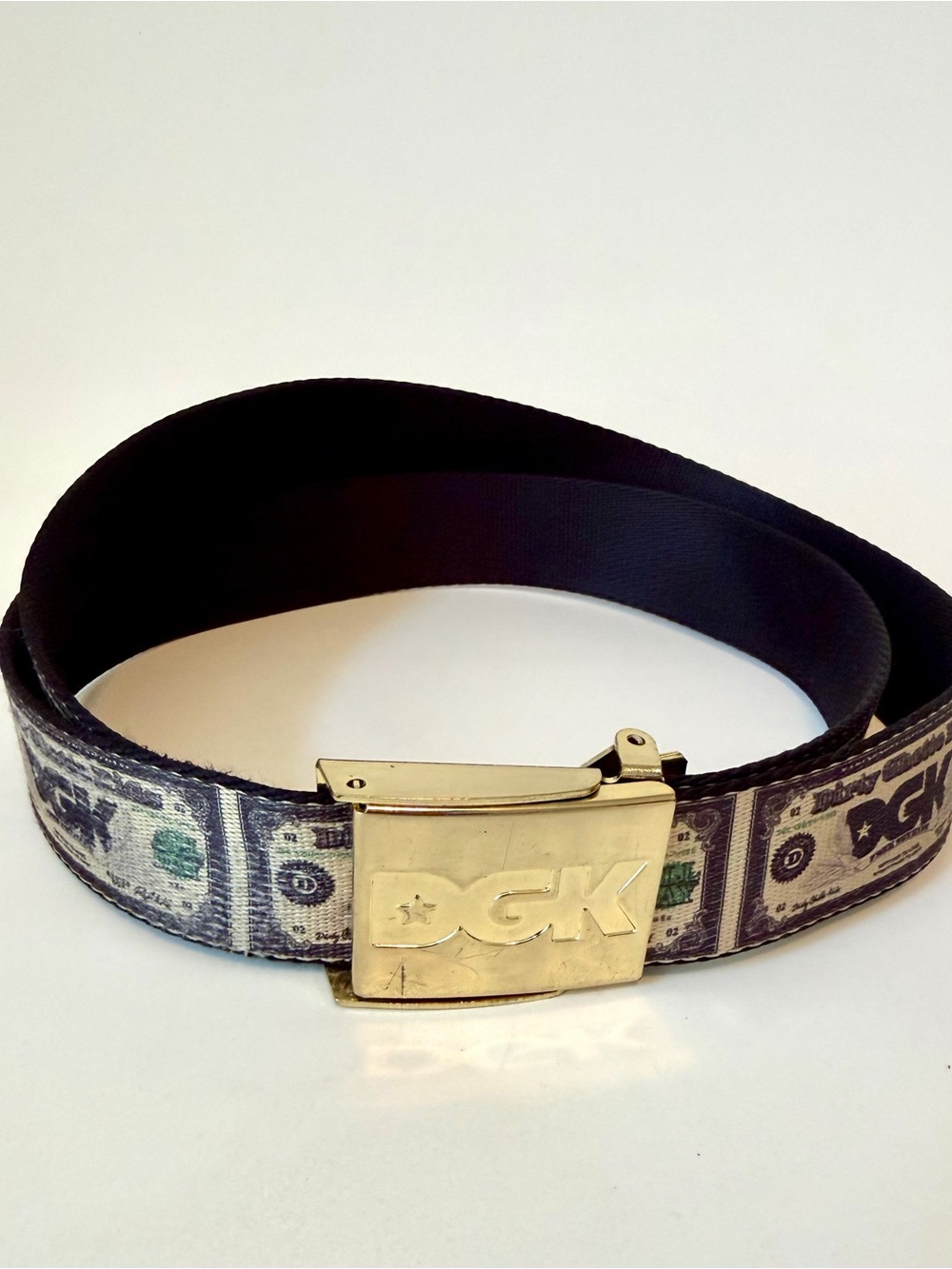 DGK Dirty Ghetto Kids Cream Scout Men’s Adjustable belt Streetwear skate Money
